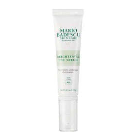 Mario Badescu front view of under-eye serum packaging showing product clarity benefit