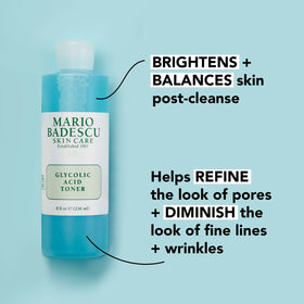 Mario Badescu bottle back showing ingredient list and directions, benefits easy application guidance