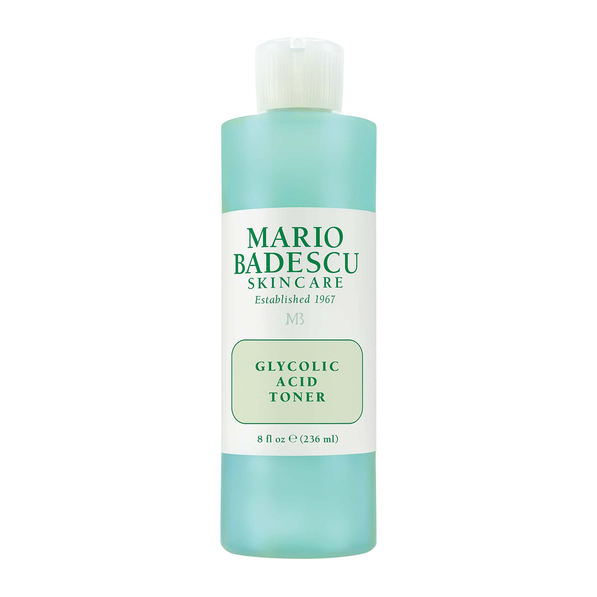 Mario Badescu front bottle view showing toner and clear benefits