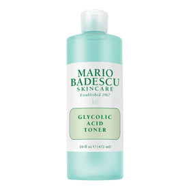 Mario Badescu toner front packaging showing bottle and label, clear product visibility benefits skin clarity