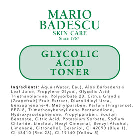 Mario Badescu closeup of skin texture after use, benefits smoother appearance