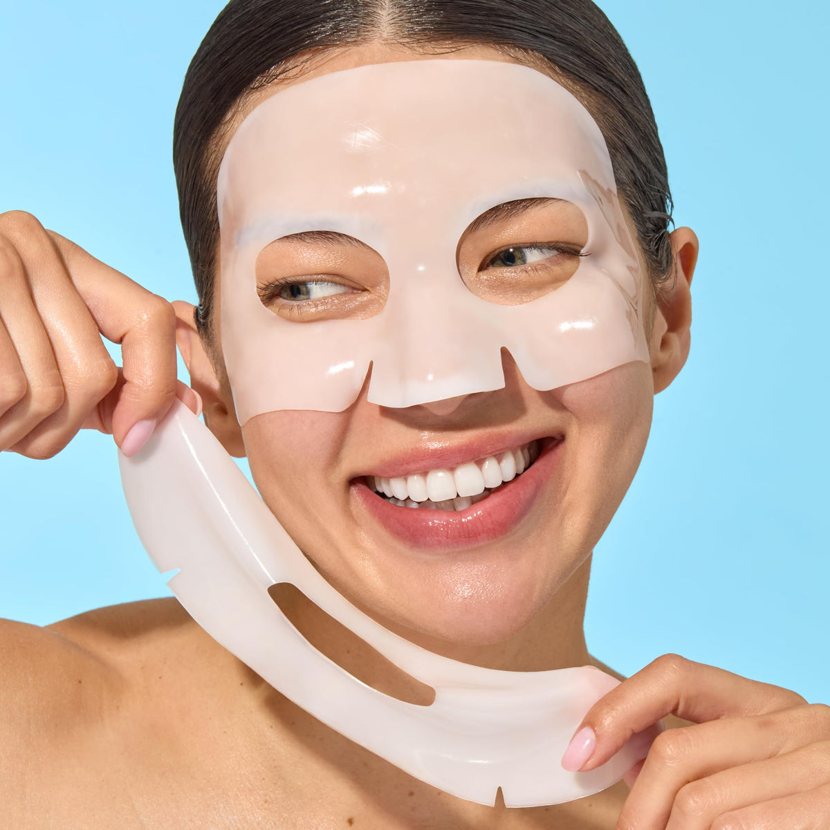 Mario Badescu close-up of hydrogel texture demonstrating serum delivery