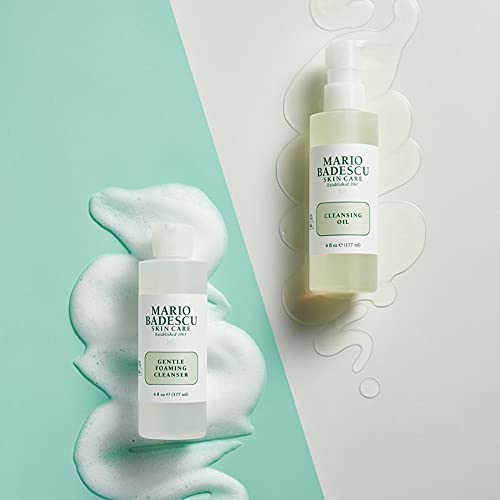 Mario Badescu cleanser in a bathroom routine demonstrating daily use