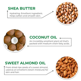 Mario Badescu ingredients arranged with coconut and shea to show nourishment