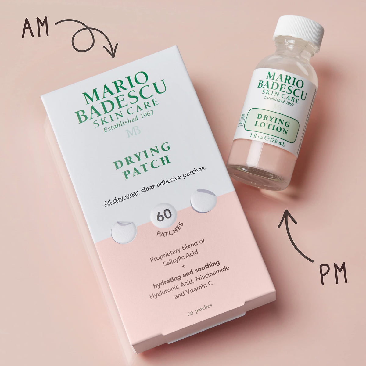 Mario Badescu ingredients label detail showing clean formulation benefit