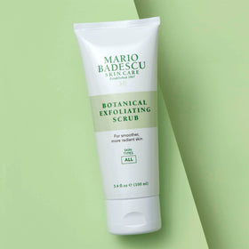 Mario Badescu ingredients display with aloe coconut and green tea supporting hydration