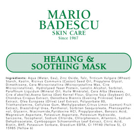 Mario Badescu jar with size and ingredients label showing transparency benefit