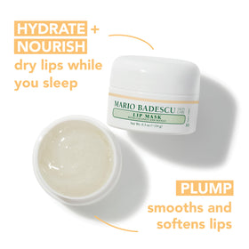 Mario Badescu jar with coconut and mango fruits signaling natural nourishment