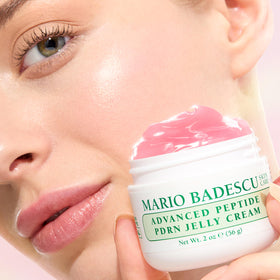 Mario Badescu jelly texture spread on skin highlighting fast absorption benefit