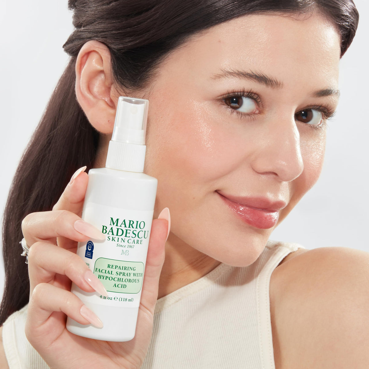 mario badescu label and ingredient list close-up for formula transparency