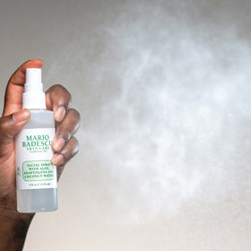Mario Badescu label close-up highlighting ingredients and transparent formulation benefits