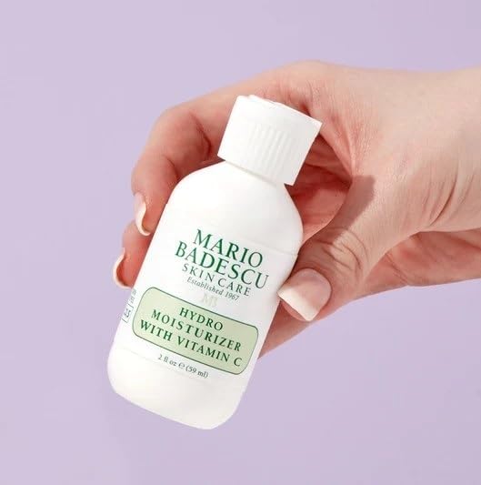 Mario Badescu label showing ingredient list and Vitamin C benefit for brighter skin