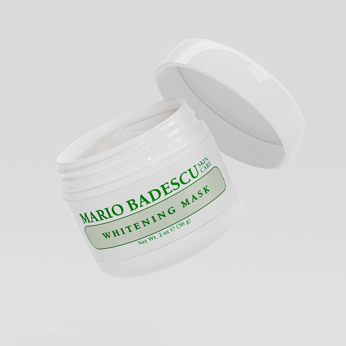 Mario Badescu jar on bathroom shelf lifestyle view promoting radiant routine