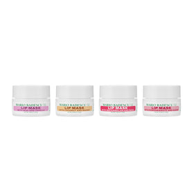 Mario Badescu lip mask applied at bedside showing nighttime routine for restorative hydration