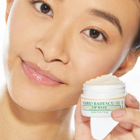 Mario Badescu lip mask on small spoon for sanitary dispensing and control