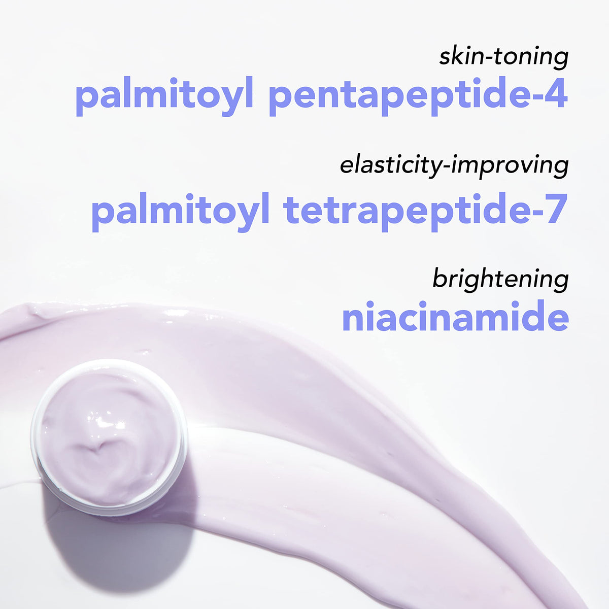 Mario Badescu ingredients label closeup emphasizing peptides and active ingredient benefits