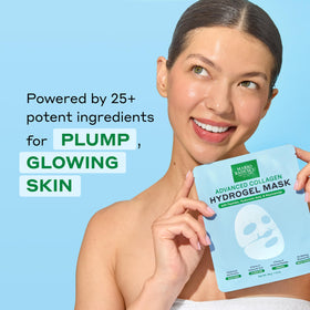 Mario Badescu two-piece hydrogel mask opened in pouch for easy application