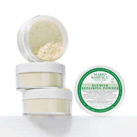 Mario Badescu before and after matte skin comparison showing reduced shine