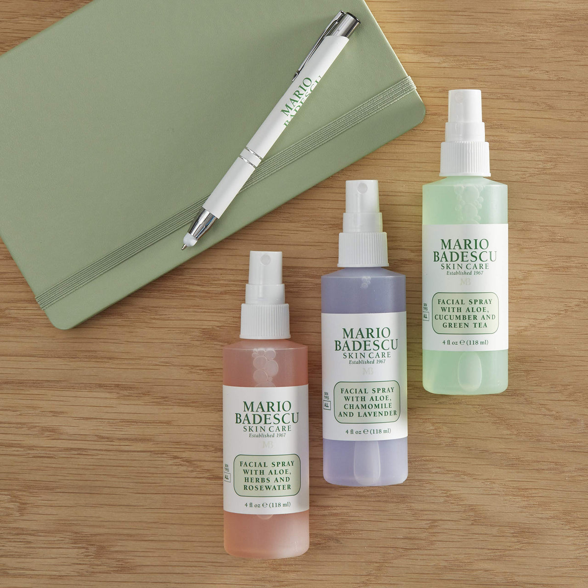 Mario Badescu mist on model skin delivering instant refreshed look