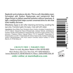 Mario Badescu close-up texture showing lightweight cream and quick absorption