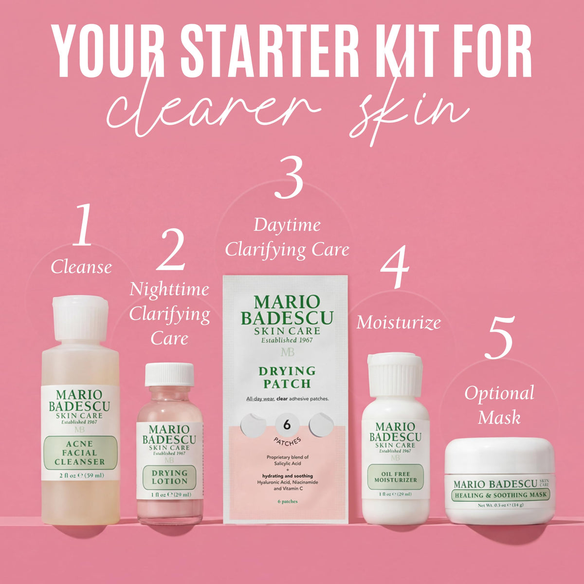 Mario Badescu Oil-Free Moisturizer texture spread showing lightweight hydration