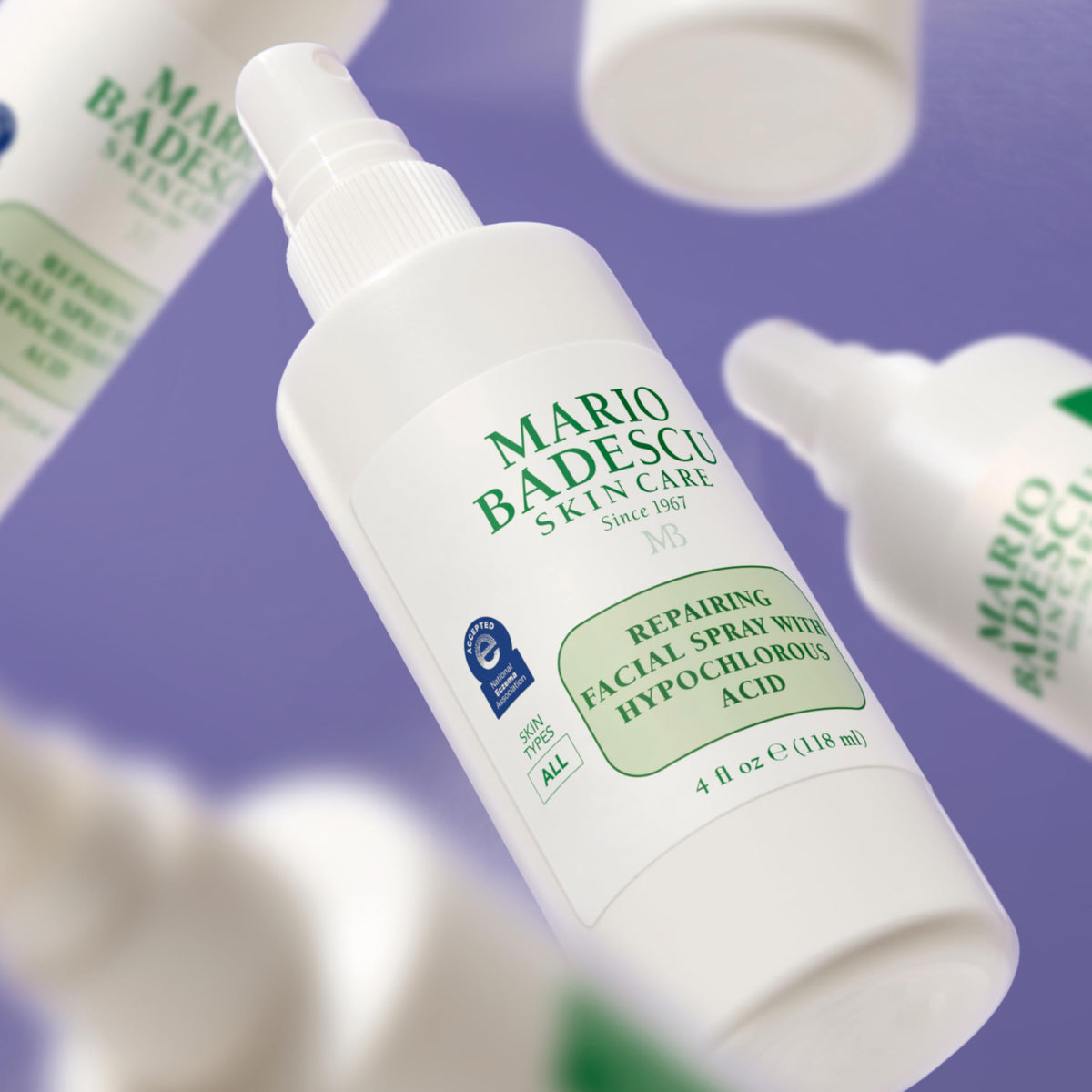 mario badescu post-sun application on shoulder soothing heated skin