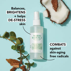 Mario Badescu product held in hand to show size and easy on-the-go hydration