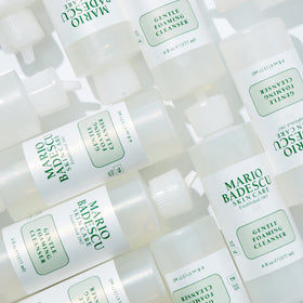 Mario Badescu dispense pump with product dollop for easy application