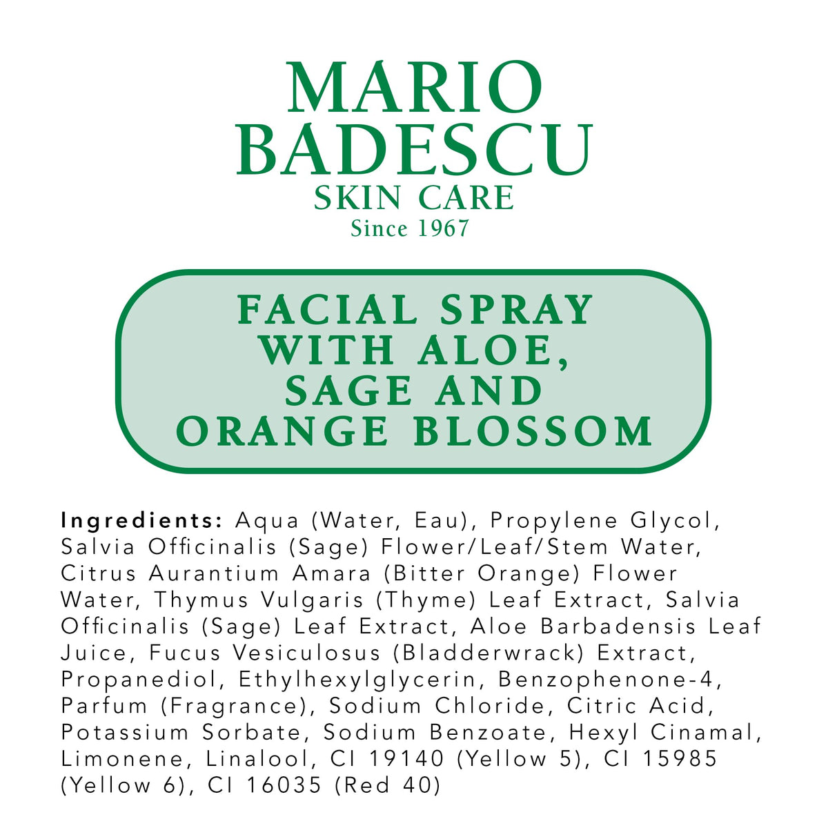 Mario Badescu refrigerated bottle in fridge for a cooling, refreshing spritz