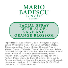 Mario Badescu refrigerated bottle in fridge for a cooling, refreshing spritz