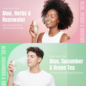 Mario Badescu rosewater spray close-up bottle, refreshing floral hydration