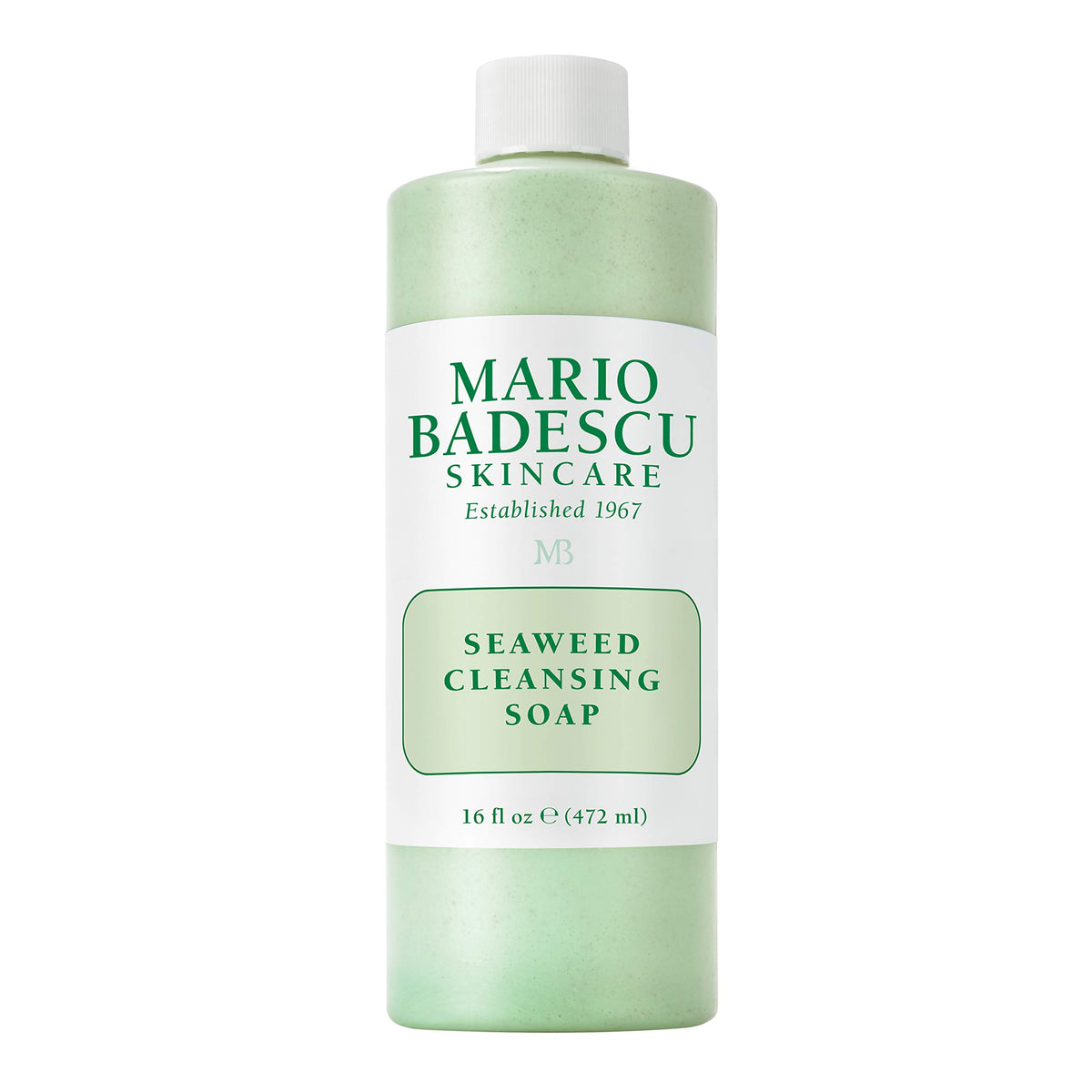 Mario Badescu front bottle showing packaging and size, clear product identity benefit