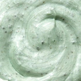 Mario Badescu creamy cleanser texture close-up showing gentle seaweed grains