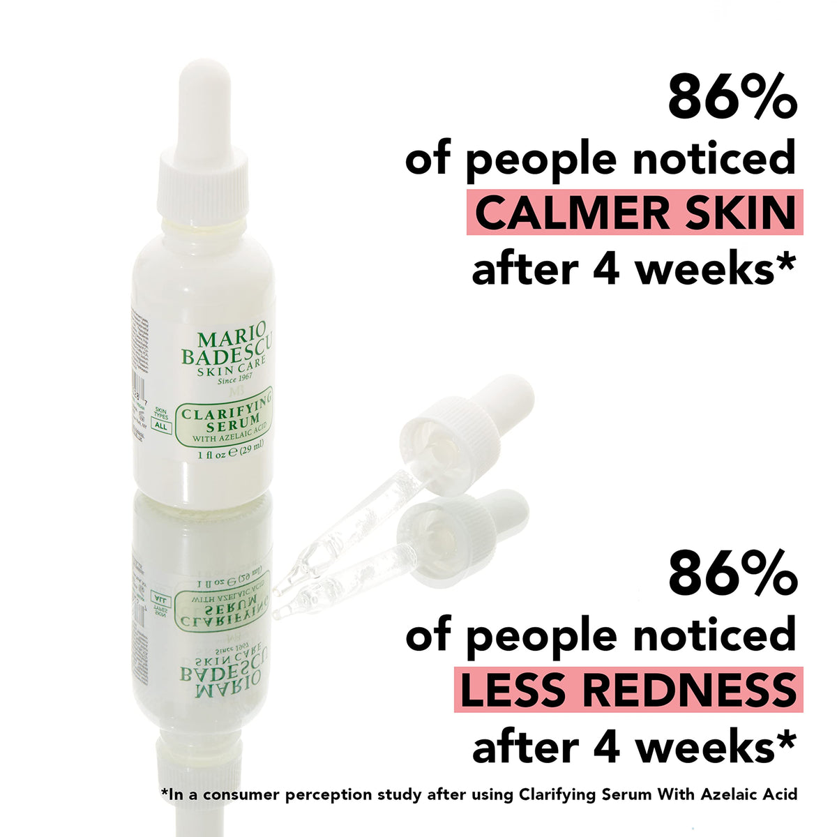 Mario Badescu bottle in hand size comparison illustrating portable convenience