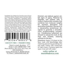 Mario Badescu close-up of serum texture highlighting lightweight absorbency benefit