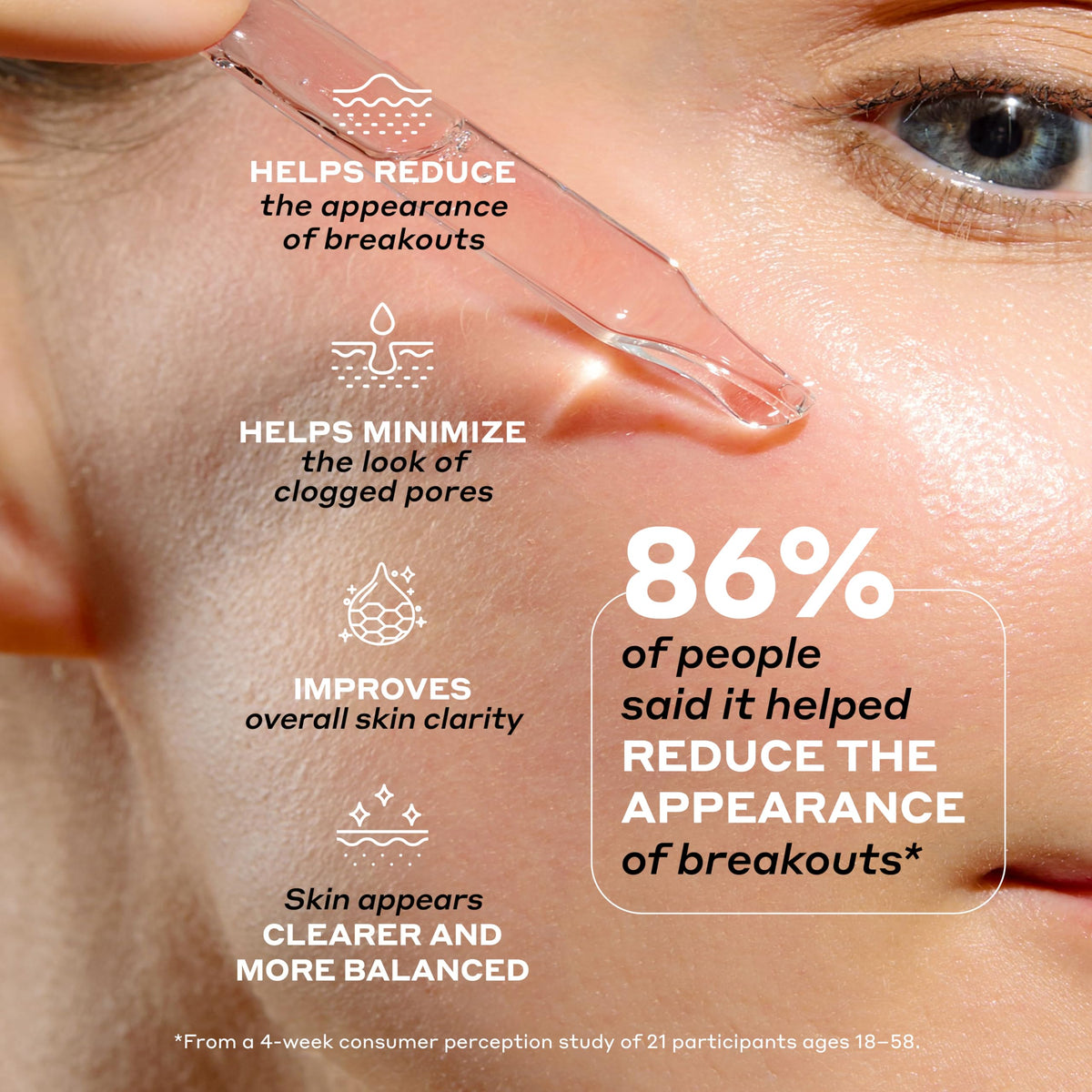 Mario Badescu texture drop close-up showing lightweight, fast-absorbing formula