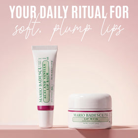 Mario Badescu products next to passport showing travel-friendly sizes