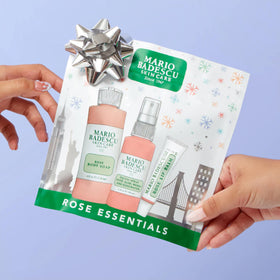 Mario Badescu products next to passport for travel-ready hydration benefits