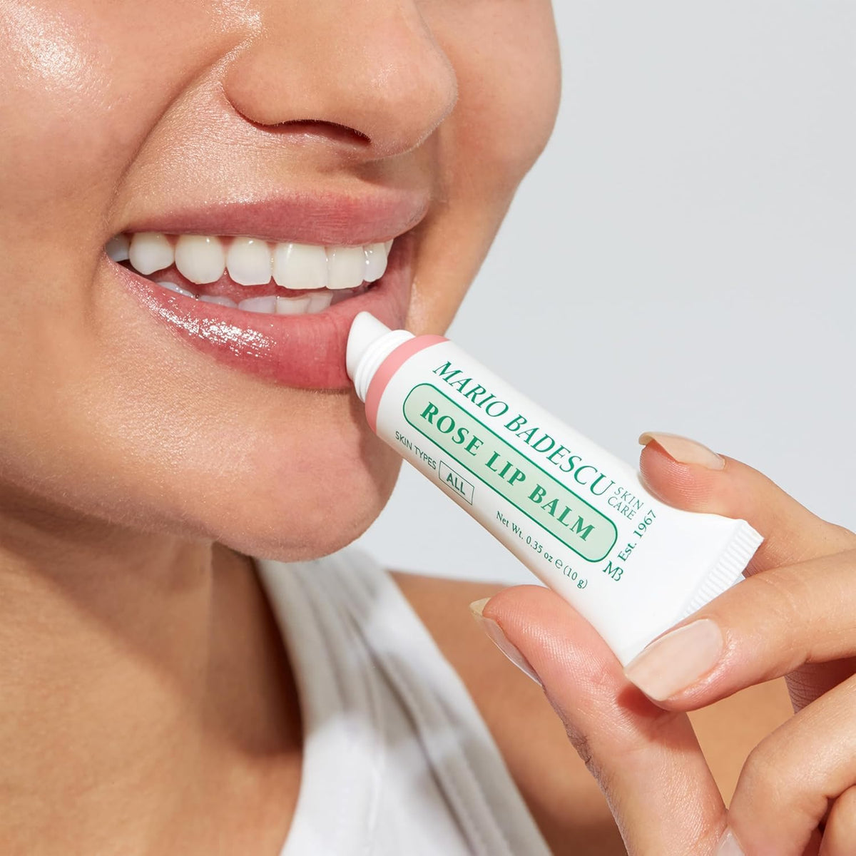 Mario Badescu size comparison in hand showing compact, easy-to-carry design