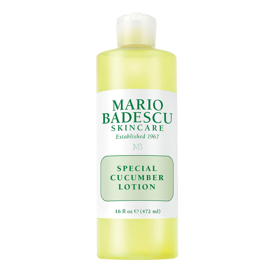 Mario Badescu bottle front label showing clear product and benefits