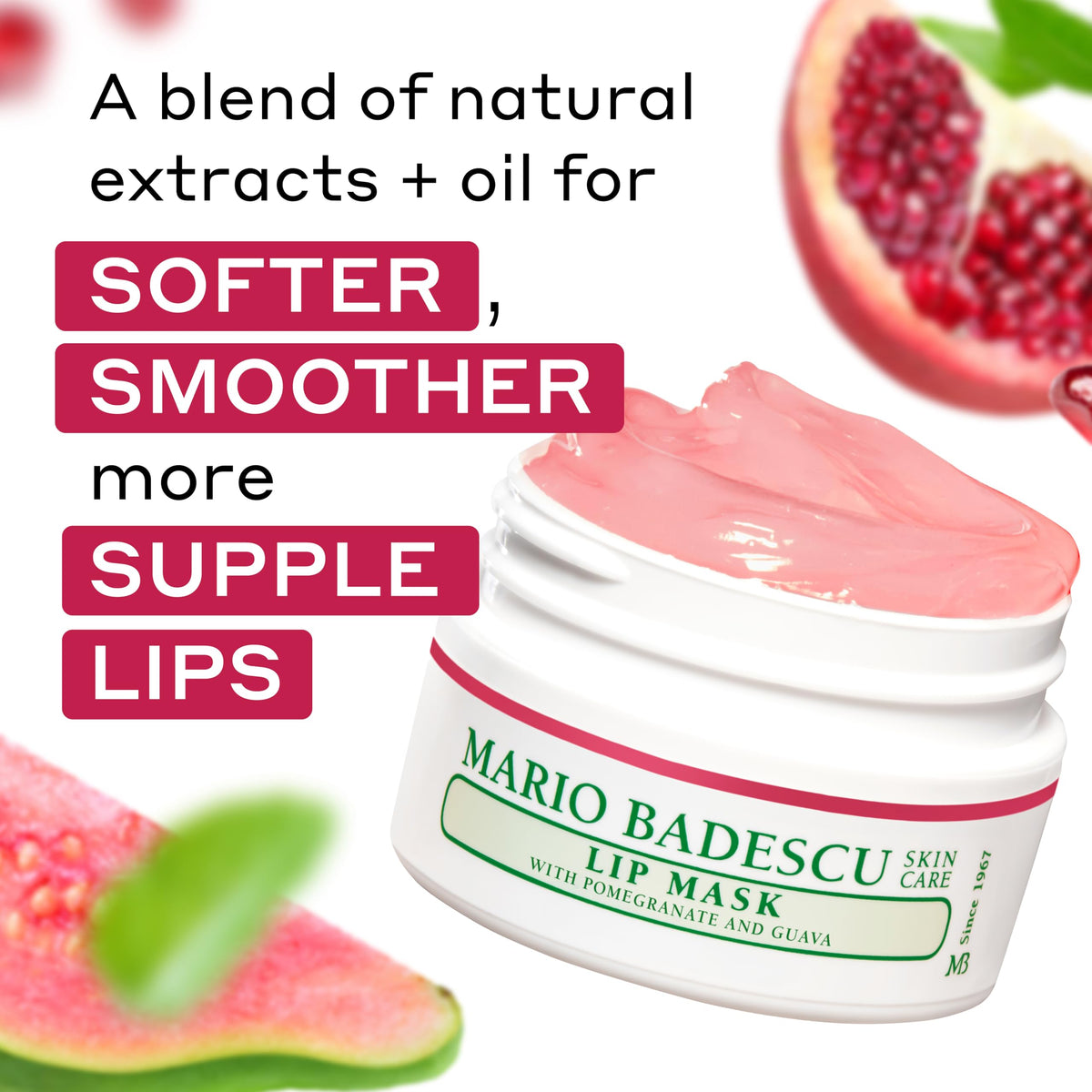 Mario Badescu close-up of smooth balm texture demonstrating rich hydration and spreadability