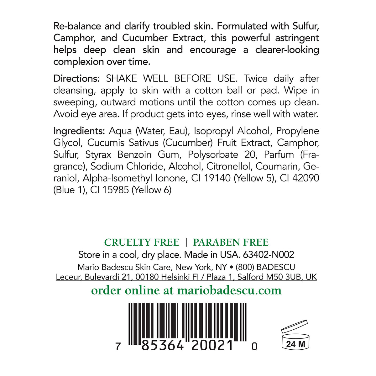 Mario Badescu toner texture close-up highlights lightweight clarity