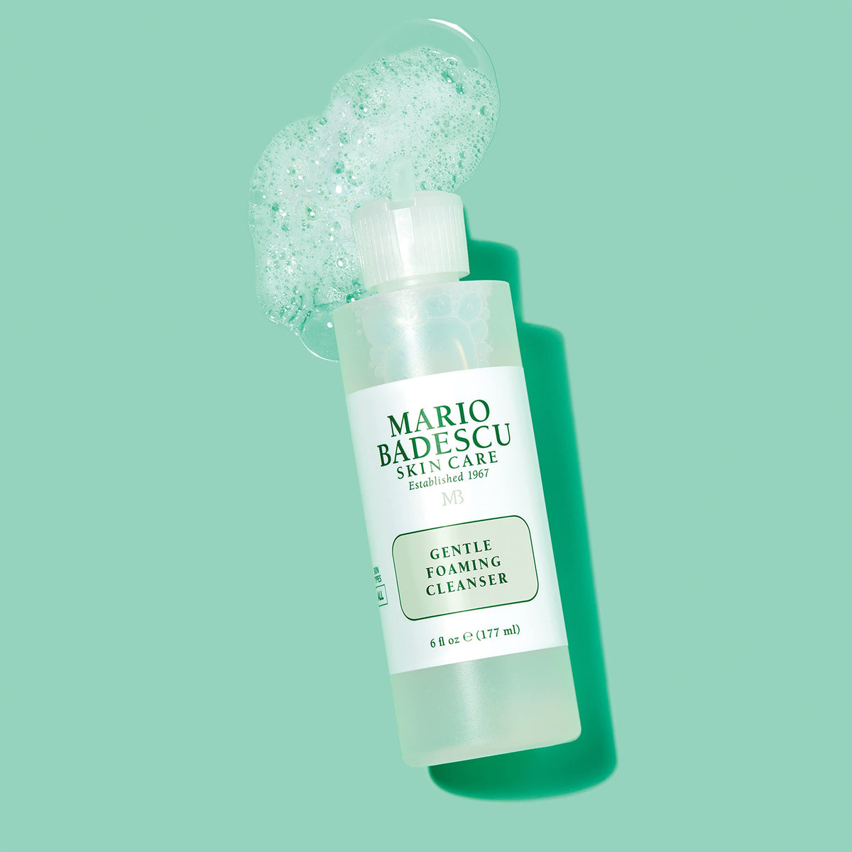 Mario Badescu close-up foam texture illustrating gentle lathering action