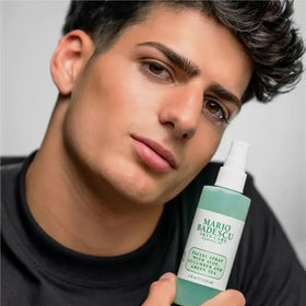 Mario Badescu travel bag size comparison showing portable two-bottle convenience