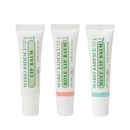 Mario Badescu trio front packaging showing three tubes and clear product variety