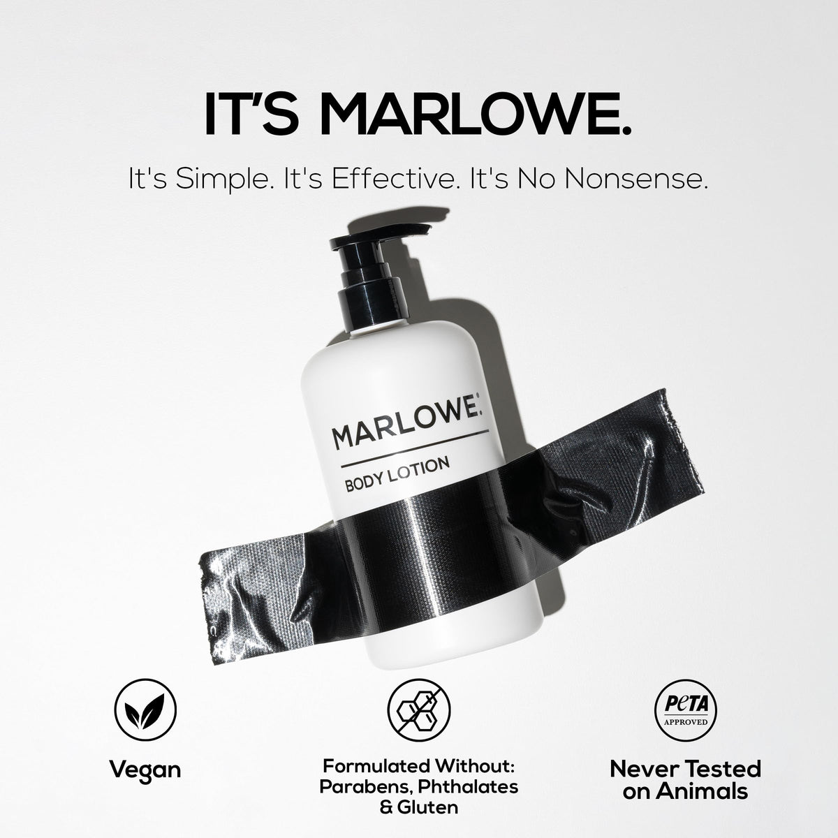 MARLOWE. applied to forearm demonstrating quick hydration benefit