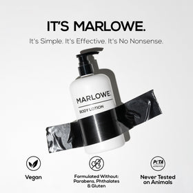 MARLOWE. applied to forearm demonstrating quick hydration benefit