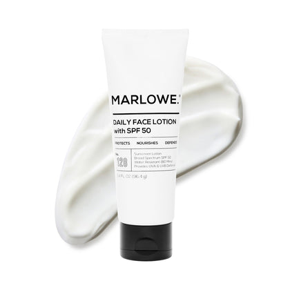 MARLOWE front packaging showing SPF 50 and clean design for effortless protection