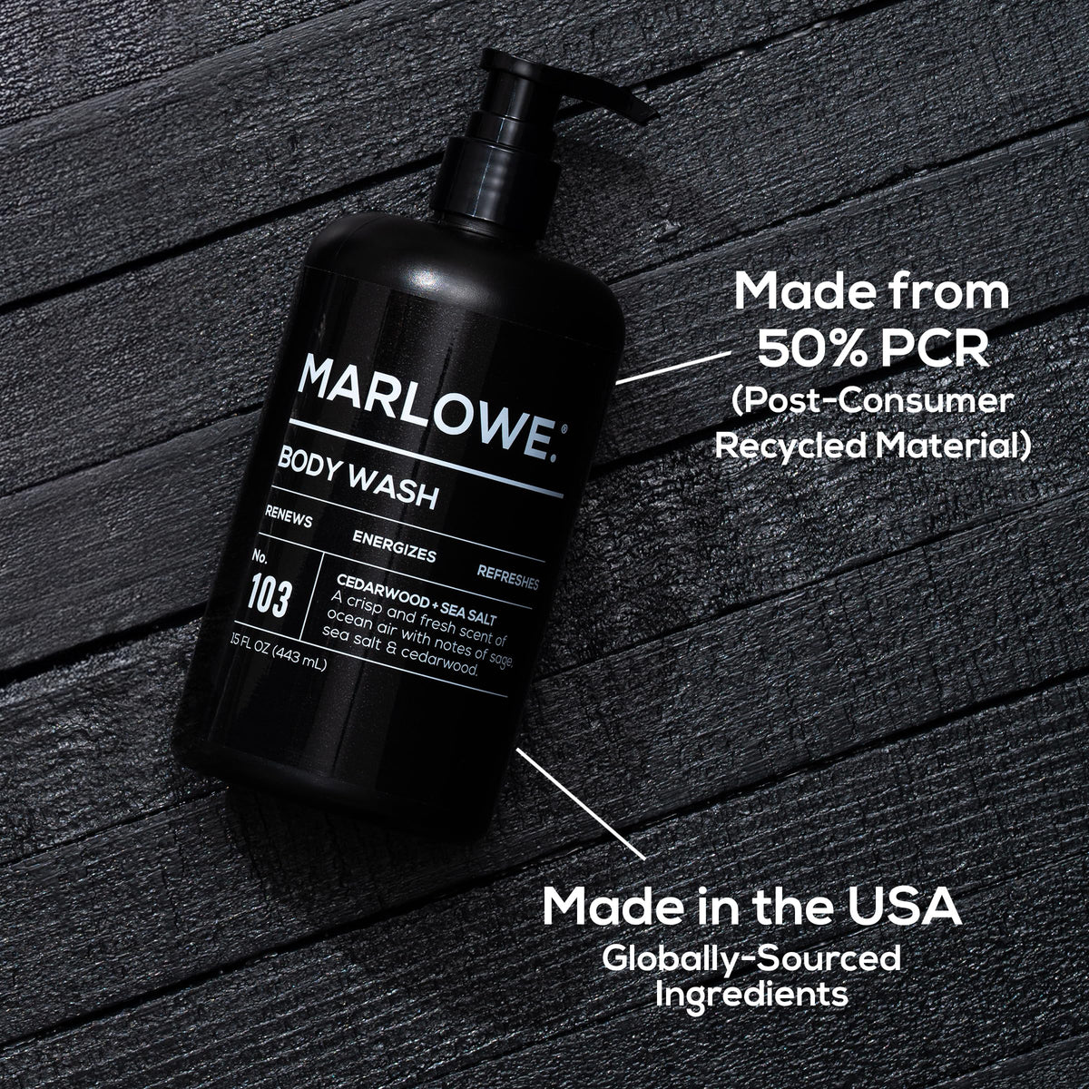 MARLOWE. bottle in gym locker indicating durability and post-workout readiness