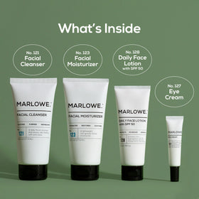 MARLOWE. product label close-up focusing on vegan and clean-ingredient claims